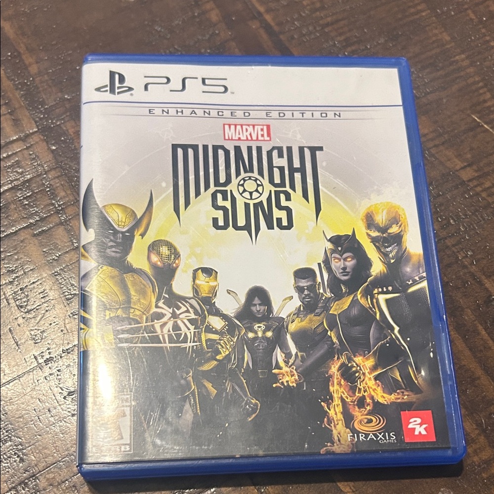 Marvel Midnight Suns PS5 Game in Blue Case